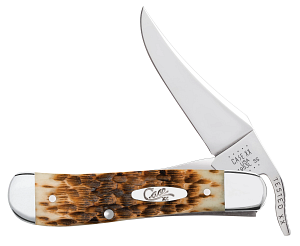 Peach Seed Amber Bone Jig Russlock SS 00260