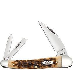 Amber Bone Peach Seed Jig Seahorse Whittler 30094