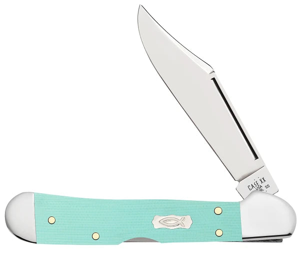 Seafoam Green G-10 Smooth Mini Copperlock 18109