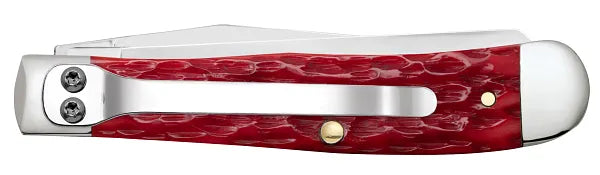 Dark Red Bone Peach Seed Jig CV Trapper 31957