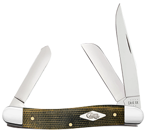 Green and Black Micarta Medium Stockman 23471