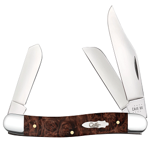 Brown Maple Burl Wood Medium Stockman 64065