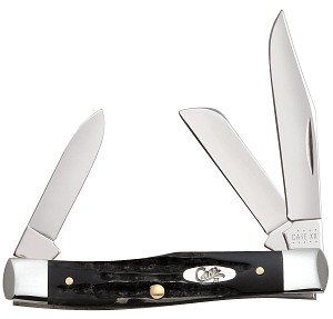 Jigged Buffalo Horn Medium Stockman 65012