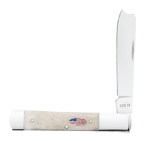 Smooth Natural Bone Stars and Stripes Shield Razor 14096