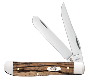 Smooth Natural Zebrawood Mini Trapper 25142