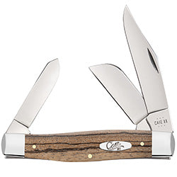 Smooth Natural Zebrawood Large Stockman 25145