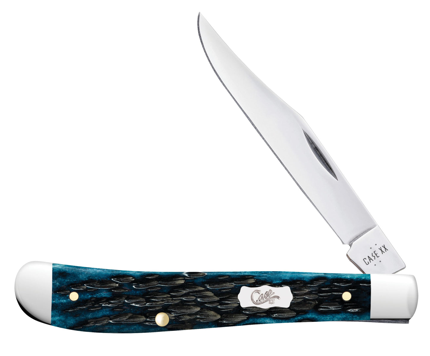51865 MEDITERRANEAN BLUE BONE SLIMLINE TRAPPER