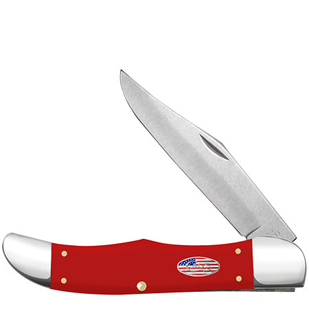 American Workman CS- Smooth Red Synthetic Folding Hunter 73928