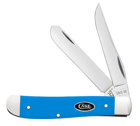 Light Blue Synthetic Smooth Mini Trapper 68901
