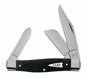 Smooth Black Micarta Large Stockman 27732