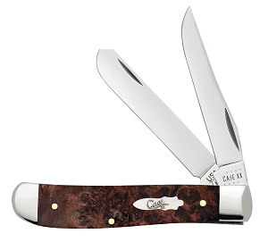 Brown Maple Burl Wood Mini Trapper 64062